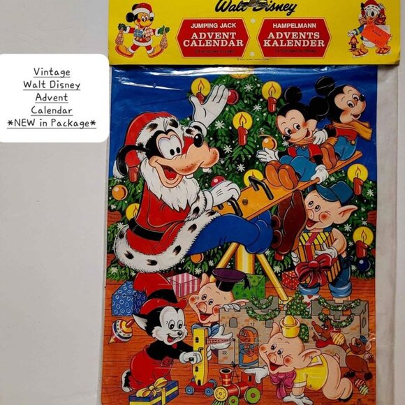 Vintage Walt Disney Advent Calendar *NEW in Package* - Picture 1 of 4